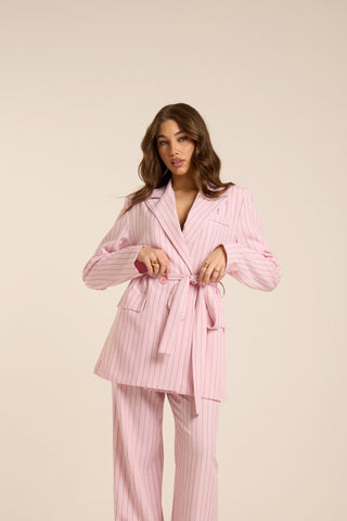 Completo gessato PINK ALEXANDRA