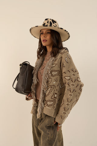 MICRO CARDIGAN DALLAS BEIGE
