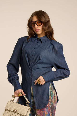 Camicia in denim VELOUR BLUE