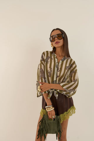 CAMICIA TUCSON ZEBRA VERDE
