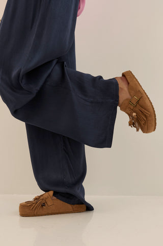 SABOT SUEDE FRINGE CAMMELLO