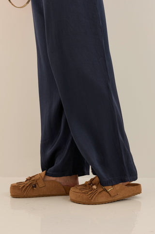 SABOT SUEDE FRINGE CAMMELLO