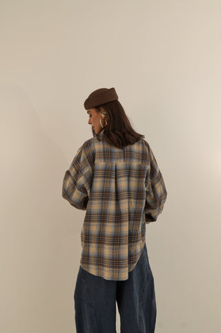 CAMICIA TARTAN RILEY AZZURRO