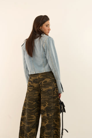 JEANS CARGO CAMO ATTITUDE