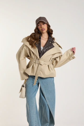 TRENCH STRATO DOPPIO BEIGE