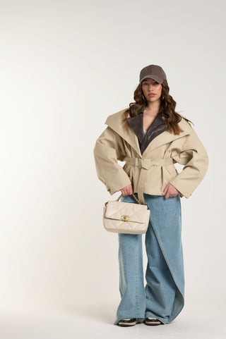 TRENCH STRATO DOPPIO BEIGE