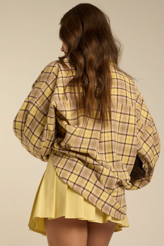 Camicia YELLOW&PINK PLAID