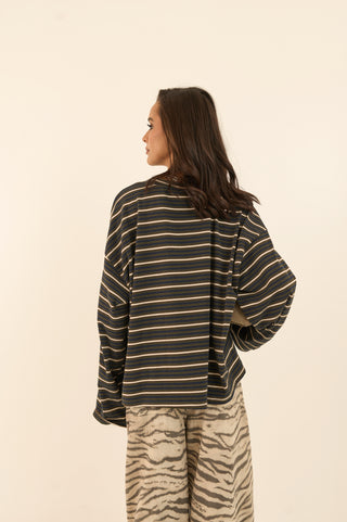 MAGLIA CANDY STRIPE VERDE SCURO