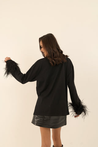 MAGLIA PLUME NERO
