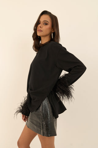MAGLIA PLUME NERO