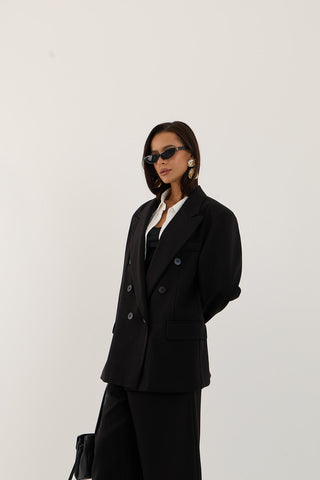 BLAZER DOPPIOPETTO DYNASTY NERO