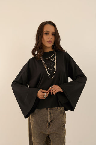 MAGLIA SQUADRATA BEL NERO