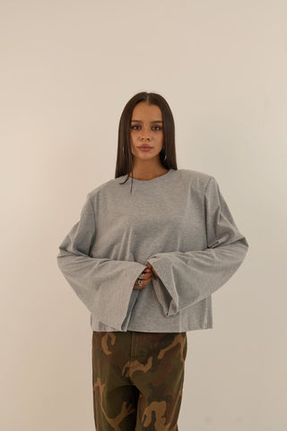 MAGLIA OVER AVERY GRIGIO ME'LANGE